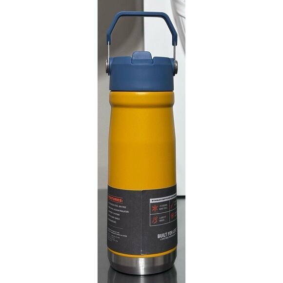 RARE Stanley IceFlow 22oz Flip Straw Tumbler, SAFFRON YELLOW - Picture 2 of 5